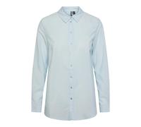 PIECES Women's Pcmarly LS Shirt Blouse, Angel Falls/Stripes: Bright White, XS