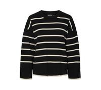 PIECES Women's Pcmathilde Ls O-Neck Knit Noos Bc Jumper, Black, S
