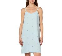 PIECES Women's Pcmaya Strap Short Dress, Angel Falls/Detail: Hydrangea Embroidery Flowers, S