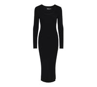 PIECES Women's Pcmira Ls Knit Dress Noos Bc, Black, L