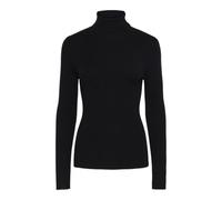 PIECES Women's Pcmira Ls Rollneck Knit Noos Bc Jumper, Black, S