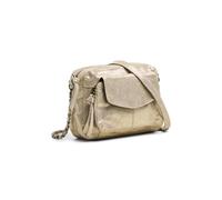 Pieces Women's Pcnaina Leather Cross Body Fc Noos Shoulder bag, Gold Colour/Aop: Snow., 20cm x 14cm 5 5cm UK