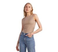 PIECES Women's Pcneja Sl Noos Bc Bodystocking Body, Fossil, M