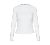 PIECES Women's Pcnicca Ls Top Noos T-Shirt, Bright White, Large