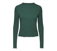 PIECES Women's Pcnicca Ls Top Noos T-Shirt, Trekking Green, XS
