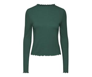 PIECES Women's Pcnicca Ls Top Noos T-Shirt, Trekking Green, XS