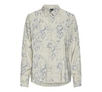 PIECES Women's Pcnier Ls Fold Up Shirt Bc Long Sleeve Blouse, Peyote/AOP:Toile, Large