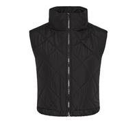 PIECES Women's Pcnippa Quilted Short Vest Bc, Black, S