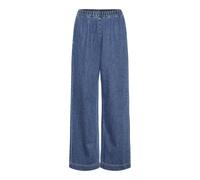 PIECES Women's Pcnira Mw Loose Pant Jean, Medium Blue (Medium Blue Denim), S