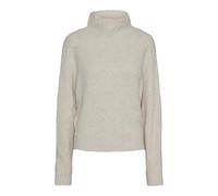 PIECES Women's Pcnori Ls High Neck Bat Wing Knit Bc Jumper, Birch/Detail: egret, S