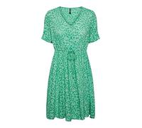 PIECES Women's Pcnya Ss Dress Bf, Irish Green/AOP:Flower, L