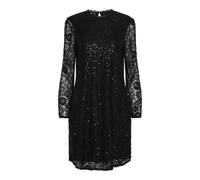 PIECES Women's Pcolline Ls Lace Sequins Dress Noos CP Dress, Black, S