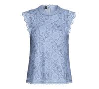 PIECES Women's Pcolline Sl Lace Top Noos Bc, Kentucky Blue, XL