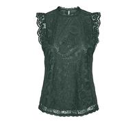 PIECES Women's Pcolline Sl Lace Top Noos Bc, Trekking Green, XL