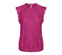 PIECES Women's Pcolline Sl Lace Top Noos Blouse Shirt, Beetroot Purple, XS