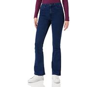 PIECES Women's Pcpeggy Flared Hw Jeans Db Noos BC Jeans, Dark Denim Blue, M