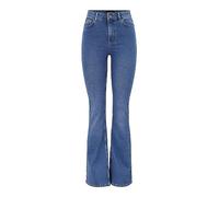 PIECES Women's PCPEGGY Flared HW Jeans MB NOOS BC, Medium Blue Denim, M