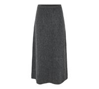 PIECES Women's Pcpiko Hw ANK Knit Skirt Bc, Dark Grey Blend, XS