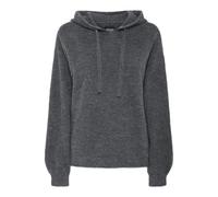 PIECES Women's Pcpiko LS Hoodie Knit Bc Jumper, Dark Grey Blend, XL