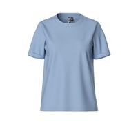 Pieces Women's Pcria Ss Fold Up Solid Tee Noos Bc T-Shirt, Cashmere Blue, Large