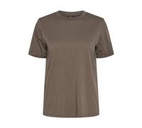 PIECES Women's Pcria Ss Fold Up Solid Tee Noos Bc T-Shirt, Morel, XL