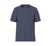 PIECES Women's Pcria SS Fold Up Solid Tee Noos BC T-Shirt, Ombré Blue, S