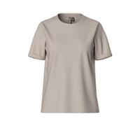 Pieces Women's Pcria Ss Fold Up Solid Tee Noos Bc T-Shirt, Silver Gray, XS
