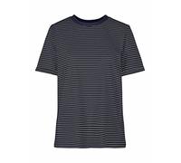 PIECES Women's PCRIA SS FOLD UP TEE NOOS BC T-Shirt, Maritime Blue/Stripes:Bright White, XS