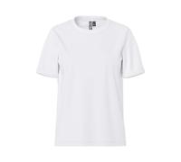 PIECES Women's Pcria Ss Fold Up Tee Noos T-Shirt, White (Bright Bright White), 32R (Manufacturer size: X-Large)