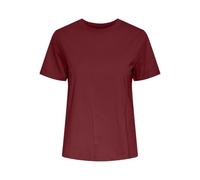 PIECES Women's Pcria Ss Solid Tee Noos Bc T-Shirt, Red (red Dahlia), M