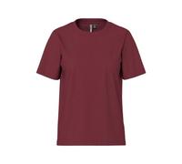 PIECES Women's Pcria SS Solid Tee Noos BC T-Shirt, Tawny Port, XL