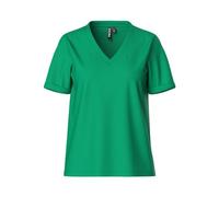 PIECES Women's Pcria Ss V-Neck Solid Tee Noos T-Shirt, Simply Green, L