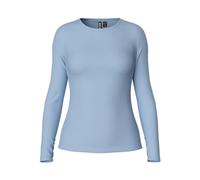 PIECES Women's Pcruka Ls Top Noos Bc Longsleeve T-Shirt, Cashmere Blue, M