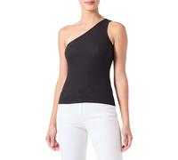 PIECES Women's Pcruka Sl One Shoulder Noos Top, Black, Large