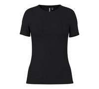 PIECES Women's Pcruka SS Top Noos Bc, Black, Large