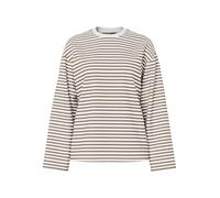 PIECES Womens Pcsadie Ls Top Noos T-Shirt, Cloud Dancer 1, M UK