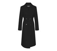 PIECES Women's Pcscarlett Ls Noos Trench Coat, black, L