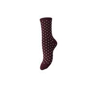 PIECES Women's Pcsebby Glitter Long Pattern Noos Bc, Tawny Port, One Size