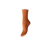 PIECES Women's Pcsebby Glitter Long Socks Noos Bc, Mandarin Orange, One Size