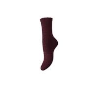 PIECES Women's Pcsebby Glitter Long Socks Noos Bc, Tawny Port, One Size