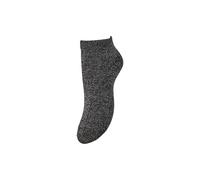 PIECES Womens Pcsebby Glitter Sneaker Bc Noos Socks, Black
