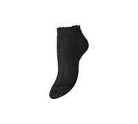 PIECES Womens Pcsebby Glitter Sneaker Bc Noos Socks, Black