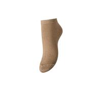 PIECES Women's Pcsebby Glitter Sneaker Sock Bc Noos, Natural, One Size