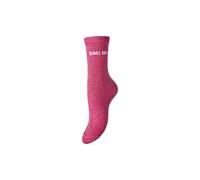 PIECES Women's Pcsebby Long Glitter Statement Sock Fc, Beetroot Purple, One Size