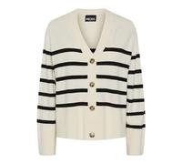 Pieces Women's Pcsia Ls Cardigan Noos Bc Sweater, White, S