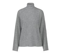 PIECES Women's Pcsia Ls Rollneck Knit Noos Bc Jumper, Medium Grey Melange, L