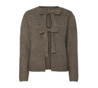 PIECES Womens Pcsilly Ls Reversible Tie Knit Exp Noos Cardigan Sweater, Morel., L UK