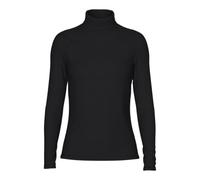 PIECES Women's PCSIRENE LS Rollneck TOP NOOS Turtleneck Shirt, Black, Large