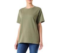 PIECES Women's Pcskylar Ss Oversized Tee Noos T-Shirt, Deep Lichen Green, S