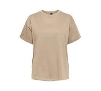 PIECES Women's Pcskylar Ss Oversized Tee Noos T-Shirt, Silver Mink, S